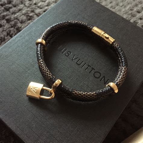 louis vuitton leather bracelet women's.